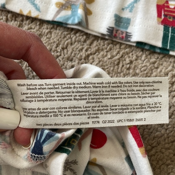 Little Planet Organic Cotton Kids Christmas Pajama Set 12 Month Cozycore Holiday - Picture 5 of 8